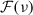 Mathematical equation: $ {\cal F}(\nu) $