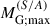 Mathematical equation: $ M_{\mathrm{G;max}}^{(S/A)} $