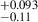 $ ^{+0.093}_{-0.11} $