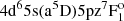 Mathematical equation: $ \mathrm{4d^{6}5s(a ^{5}D)5p z ^{7}F^{\mathrm{o}}_{1}} $