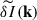 Mathematical equation: $ \widetilde{\delta I}(\mathbf{k}) $