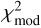 Mathematical equation: $\chi^2_\mathrm{mod}$