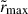 Mathematical equation: $ \tilde{r}_{\mathrm{max}} $