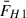Mathematical equation: $ \bar{F}_{H1} $