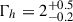 Mathematical equation: $ \Gamma_{h} = 2^{+0.5}_{-0.2} $
