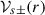 Mathematical equation: $ {\cal V}_{s\pm}(r) $
