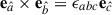Mathematical equation: $ {\textbf e}_{\hat a}\times{\textbf e}_{\hat b}=\epsilon_{abc}{\textbf e}_{\hat c} $