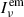 Mathematical equation: $ I_{\nu}^{\mathrm{em}} $