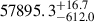 $ 57895.3_{-612.0}^{+16.7} $
