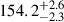 $ 154.2_{-2.3}^{+2.6} $