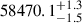 $ 58470.1_{-1.5}^{+1.3} $