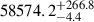 $ 58574.2_{-4.4}^{+266.8} $