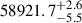 $ 58921.7_{-5.5}^{+2.6} $