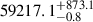$ 59217.1_{-0.8}^{+873.1} $