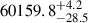 $ 60159.8_{-28.5}^{+4.2} $