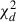 Mathematical equation: $ \chi^{2}_{d} $