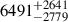 $ 6491_{-2779}^{+2641} $