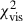 $ \chi_{\mathrm{vis}}^{2} $