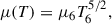 Mathematical equation: $$ \begin{aligned} \mu (T) = \mu _6 T_6^{5/2}, \end{aligned} $$
