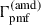 Mathematical equation: $ \Gamma_{\mathrm{pmf}}^{\mathrm{(amd)}} $