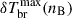 Mathematical equation: $ \delta T_{\mathrm{br}}^{\mathrm{max}}(n_{\mathrm{B}}) $