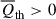 Mathematical equation: $ \overline{Q}_{\mathrm{th}} > 0 $