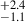 $ ^{+2.4}_{-1.1} $