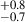 $ ^{+0.8}_{-0.7} $
