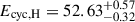 Mathematical equation: $ E_{\mathrm{cyc,H}} = 52.63_{-0.32}^{+0.57} $