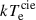 $ kT_{\mathrm{e}}^{\mathrm{cie}} $