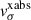 $ v_{\sigma}^{\mathrm{xabs}} $