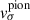 $ v_{\sigma}^{\mathrm{pion}} $