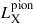 $ L_{\mathrm{X}}^{\mathrm{pion}} $