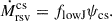 Mathematical equation: $$ \begin{aligned} \dot{M}_{\rm rsv}^\mathrm{cs} = f_{\rm lowJ} \psi _{\rm cs}. \end{aligned} $$