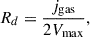 Mathematical equation: $$ \begin{aligned} R_d=\frac{j_{\rm gas}}{2V_{\rm max}}, \end{aligned} $$