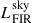 $ L_{\mathrm{FIR}}^{\mathrm{sky}} $