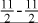 $\frac{11}{2}$-$\frac{11}{2}$