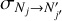 Mathematical equation: $\[\sigma_{N_{j} \rightarrow N_{j^{\prime}}^{\prime}}\]$
