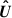 Mathematical equation: $ \boldsymbol{\hat{U}} $