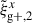 Mathematical equation: $ \tilde{\xi}_{\mathrm{g+,2}}^x $