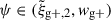 Mathematical equation: $ \psi \in (\tilde{\xi}_{\mathrm{g+,2}}, w_{\mathrm{g+}}) $