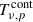 Mathematical equation: $ T^{\mathrm{cont}}_{\nu, p} $