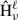 Mathematical equation: $ \hat{\mathrm{H}}_\nu^\ell $