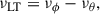 Mathematical equation: $$ \begin{aligned} \nu _{\rm LT}=\nu _\phi -\nu _\theta ,\end{aligned} $$