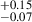 $ ^{+0.15}_{-0.07} $