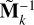 Mathematical equation: $\Tilde{\mtx{M}}_k^{-1}$