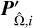 Mathematical equation: $\Vec{P}_{\hat{\Omega},i}'$