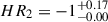Mathematical equation: $ {HR_2 = -1^{+0.17}_{-0.00}} $