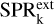Mathematical equation: $\[\mathrm{SPR}_{\mathrm{k}}^{\text {ext}}\]$