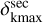 Mathematical equation: $\[\delta_{\mathrm{kmax}}^{\mathrm{sec}}\]$